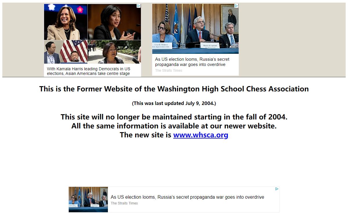 WHSCA Index