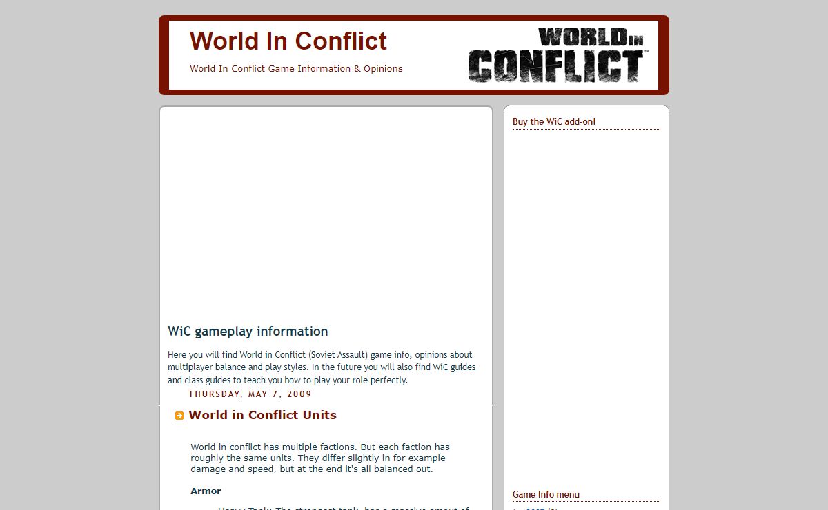 World In Conflict