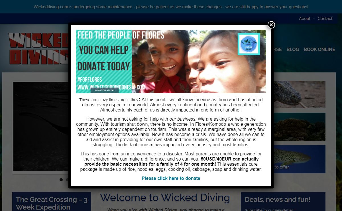 Wicked Diving: Changing the world - one dive at a time Ethical Diving in Komodo Park, Indonesia and beyond