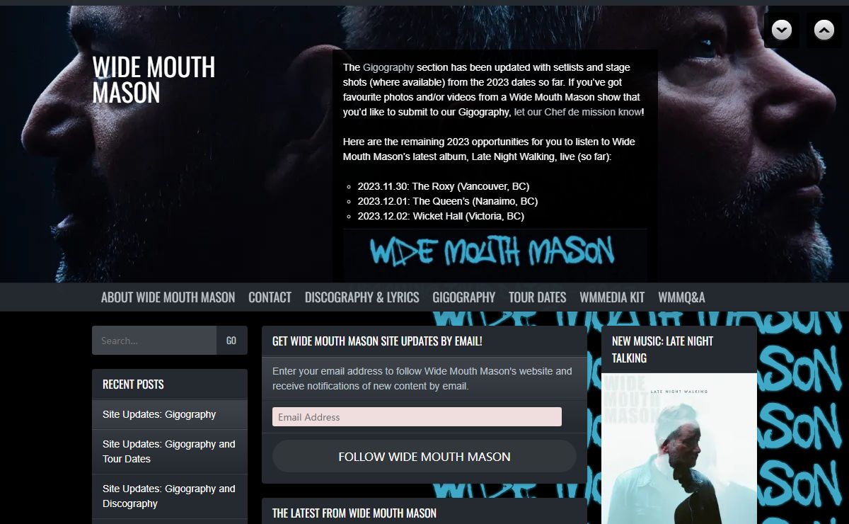 Wide Mouth Mason | the official rock band website abides…