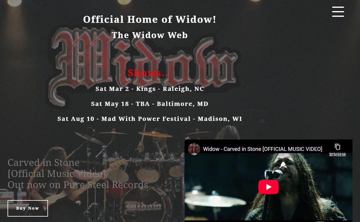 The Official Homepage of Widow - Widow Web.