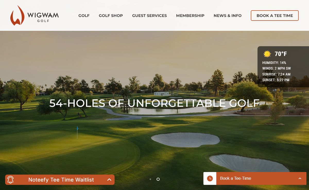 Home - Wigwam Golf Club Phoenix Golf Courses | Book Tee Times Online