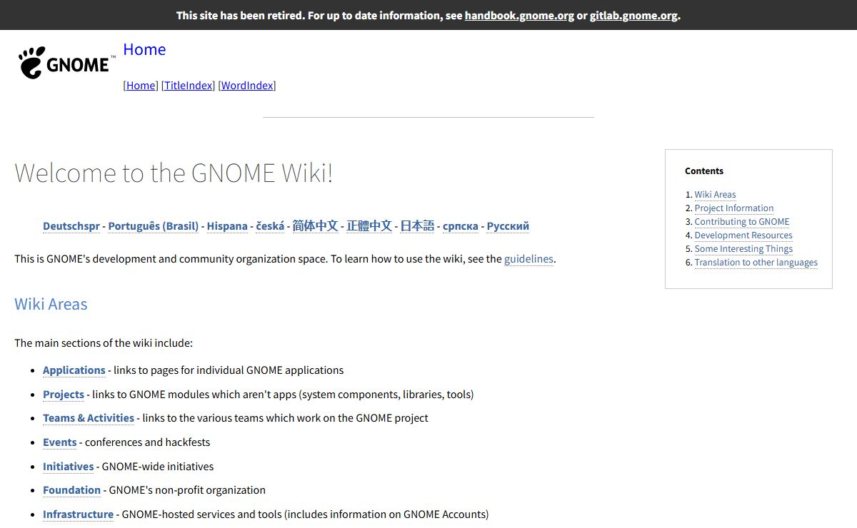 Home – GNOME Wiki Archive