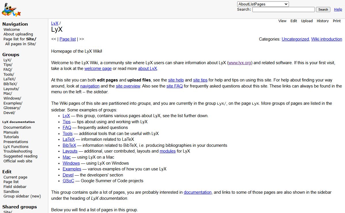 LyX wiki | LyX / LyX