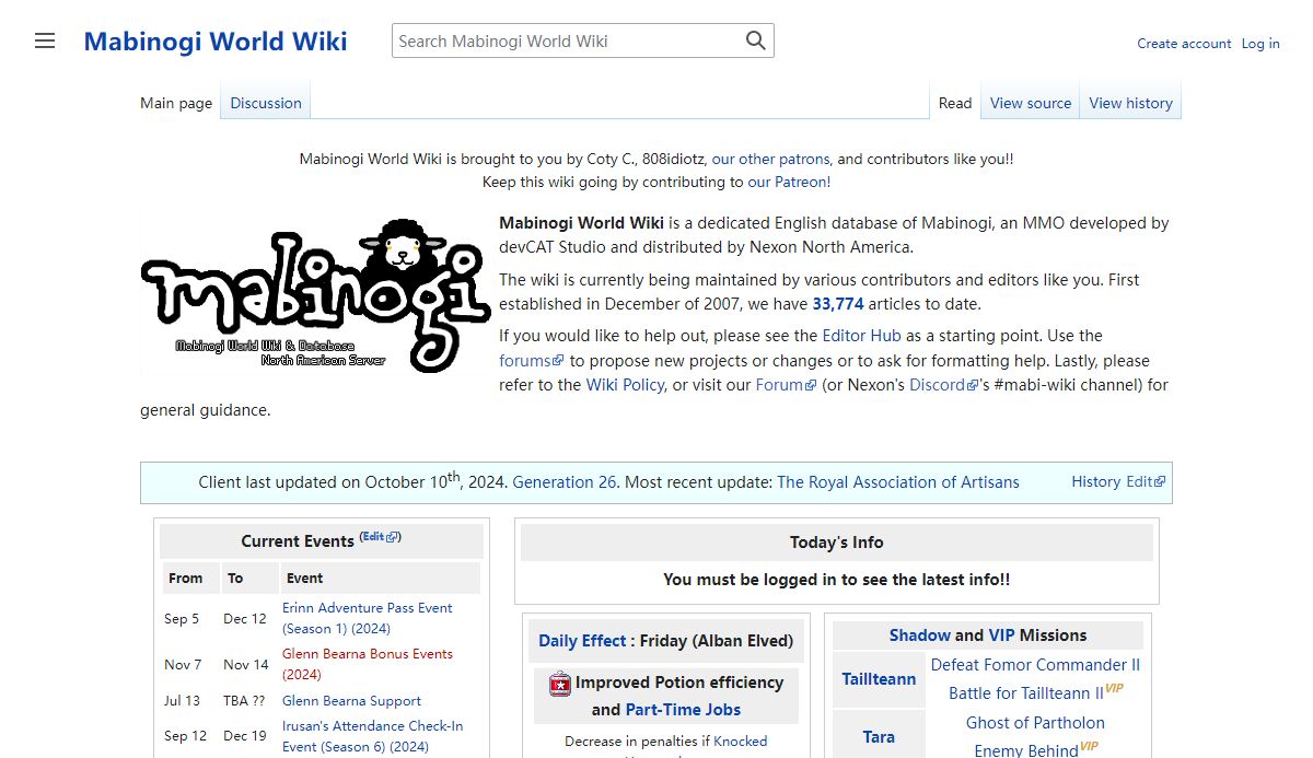 Mabinogi World Wiki