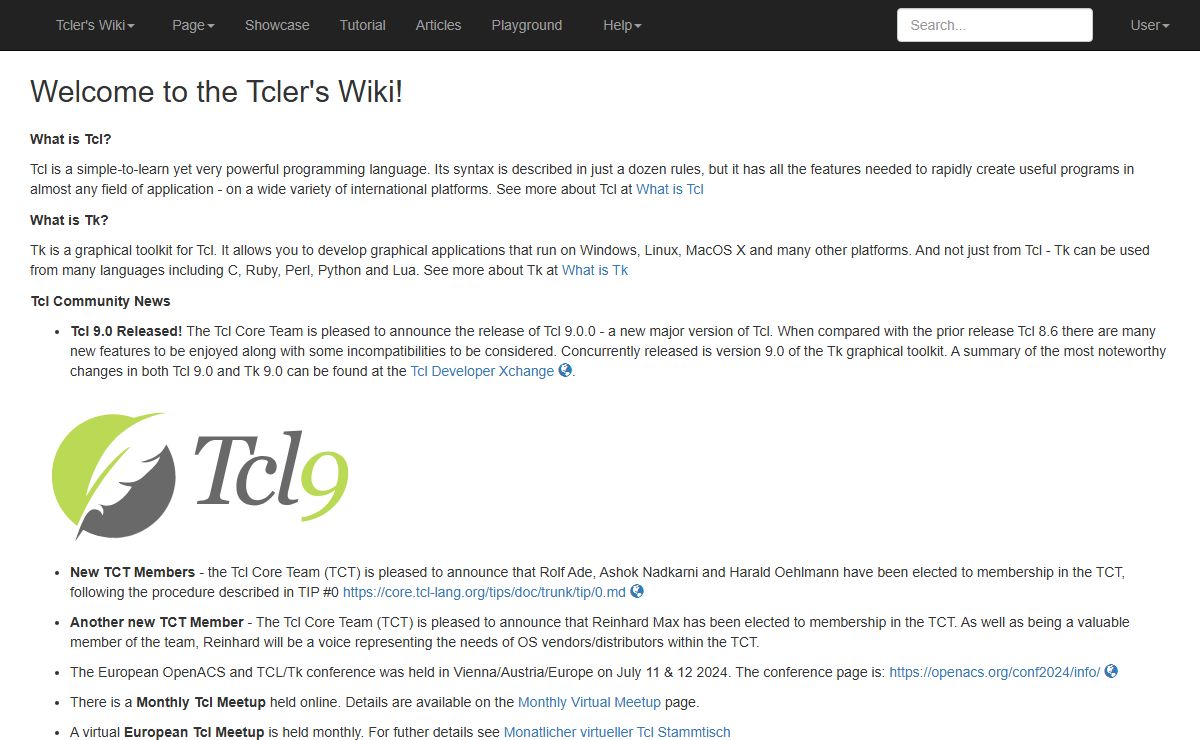 Welcome to the Tcler's Wiki!