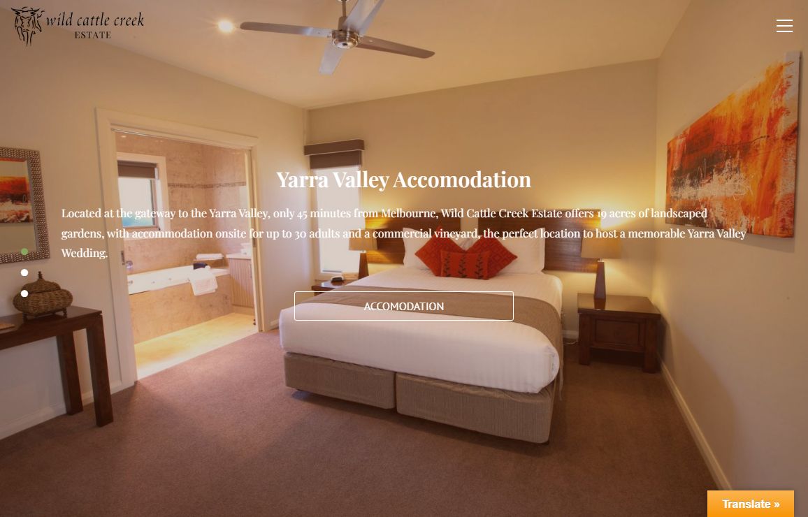 Yarra Valley Wedding Venue & Accomodation | Wild Cattle Creek Estate