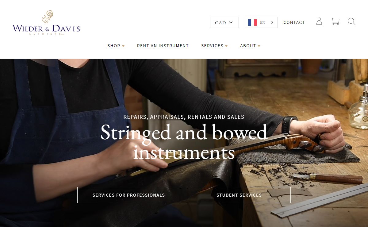 Wilder &amp; Davis - Specializing in violin rentals, sales and repairs – Wilder & Davis