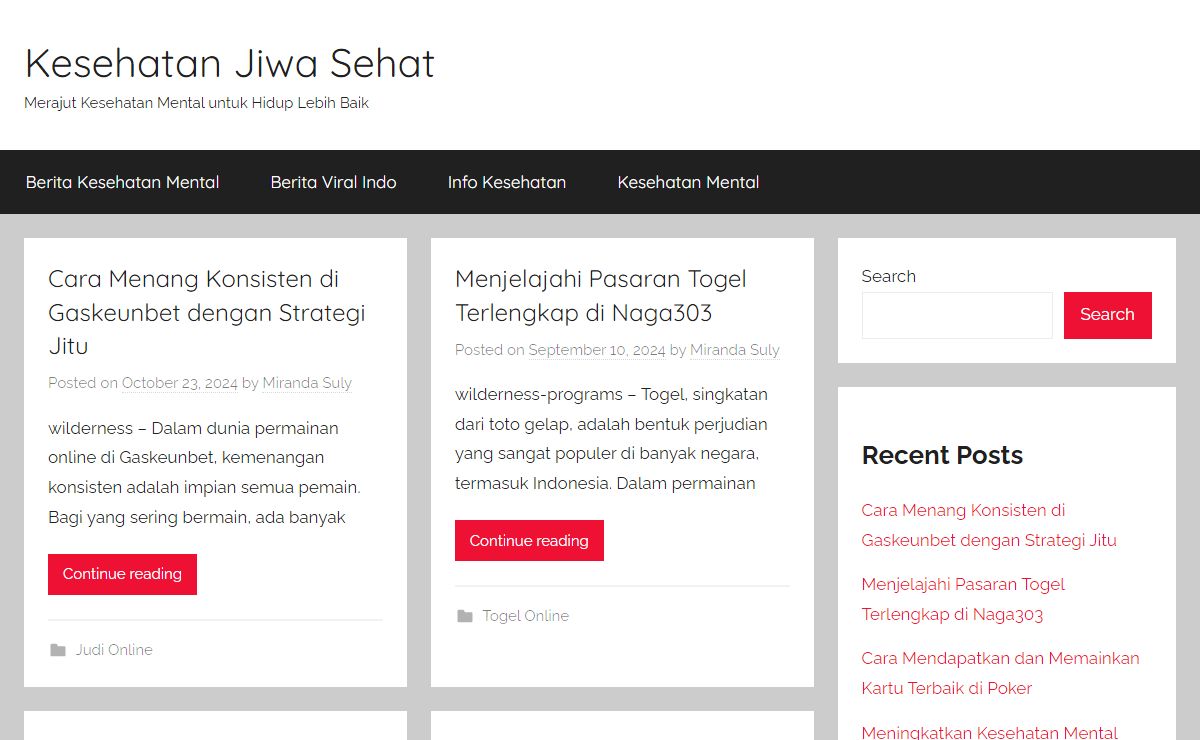 Kesehatan Jiwa Sehat