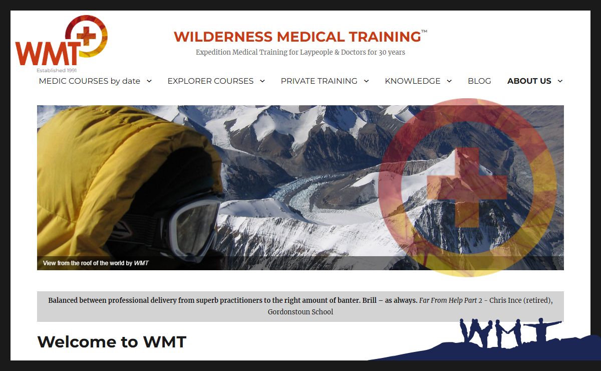 Wilderness Medical Training – Expedition Medical Training for Laypeople & Doctors for 30 years