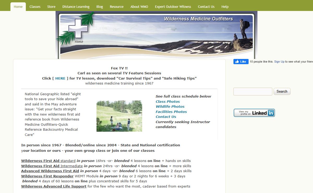 Wilderness First Responder & Wilderness First Aid Training Outfitters