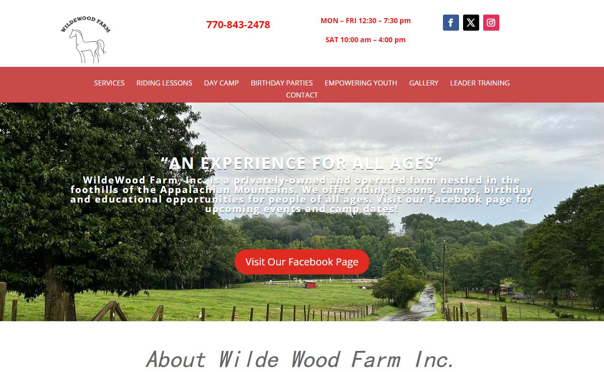 WildeWood Farm – Forsyth County’s Favorite Horseback Riding Lesson Facility