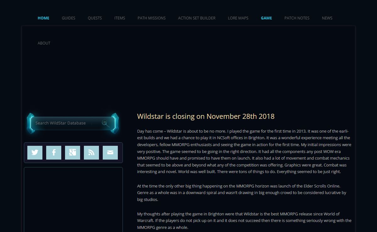 Wildstar Life - All the Guides, News and database info you will ever need for Wildstar in one place