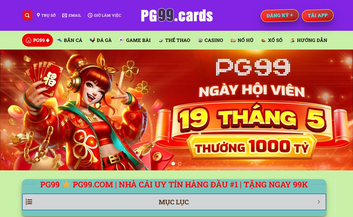 PG99 ♣ LINK TRUY CẬP CASINO PG99 🥇 DUY NHẤT - pg99.cards