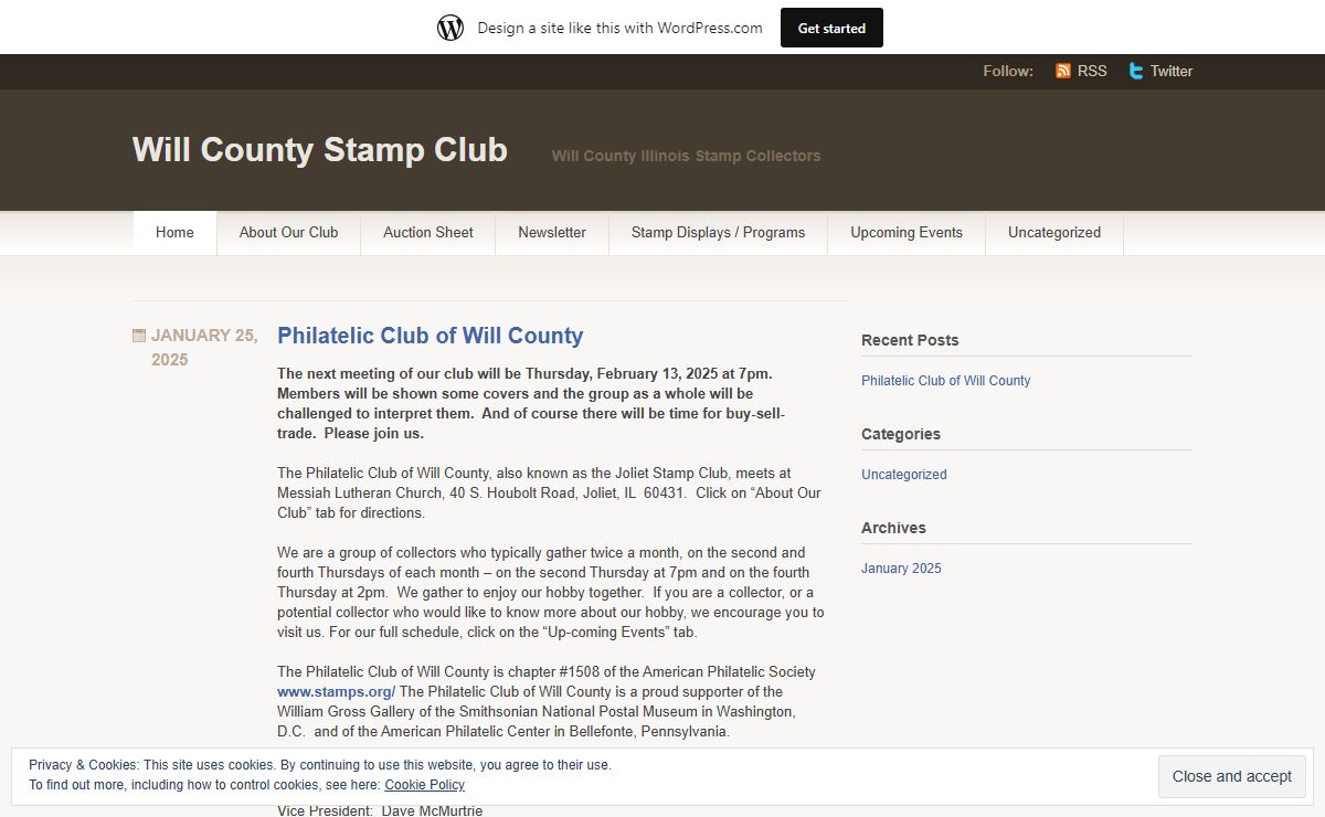 Will County Stamp Club | Will County Illinois Stamp Collectors