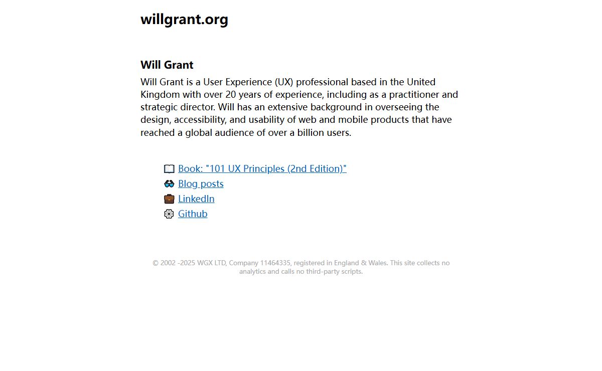 WGX | willgrant.org