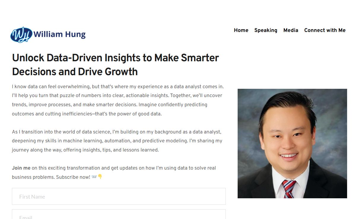 William Hung – Embracing Change, One Data Point at a Time