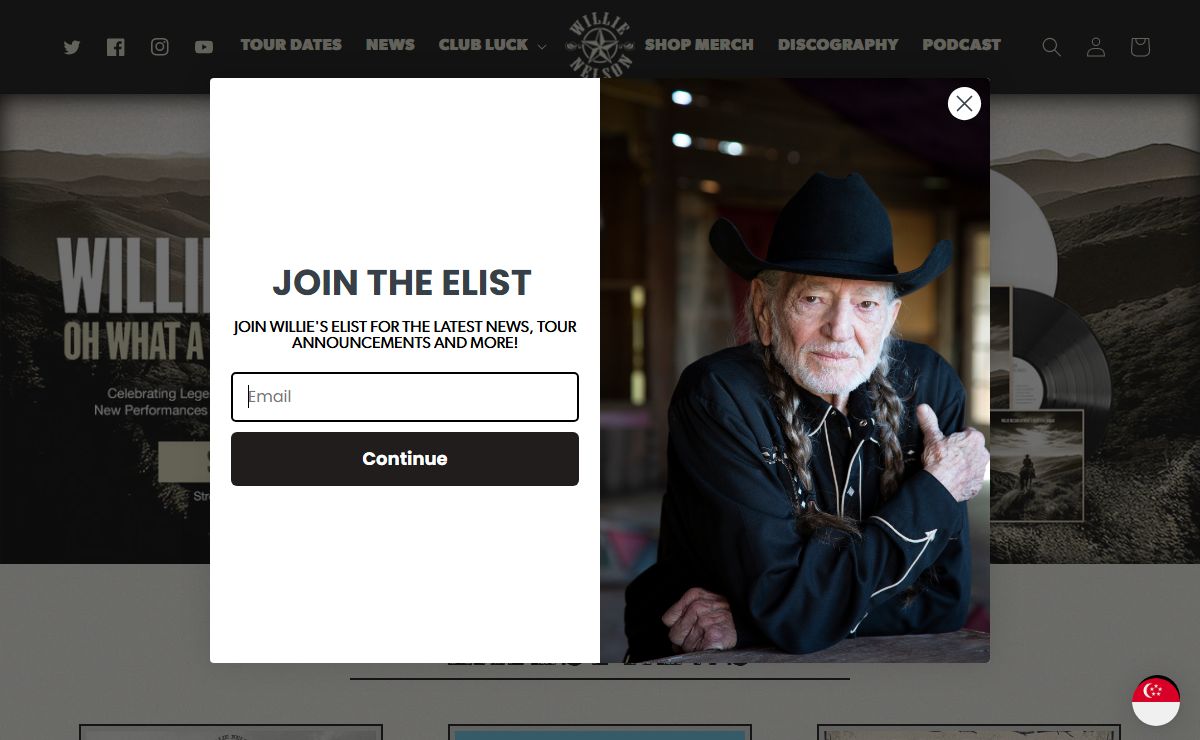 Willie Nelson Official Website – Willie Nelson Shop