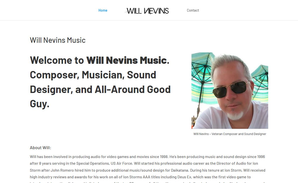 Will Nevins - Composer | Veteran Composer and Sound Design