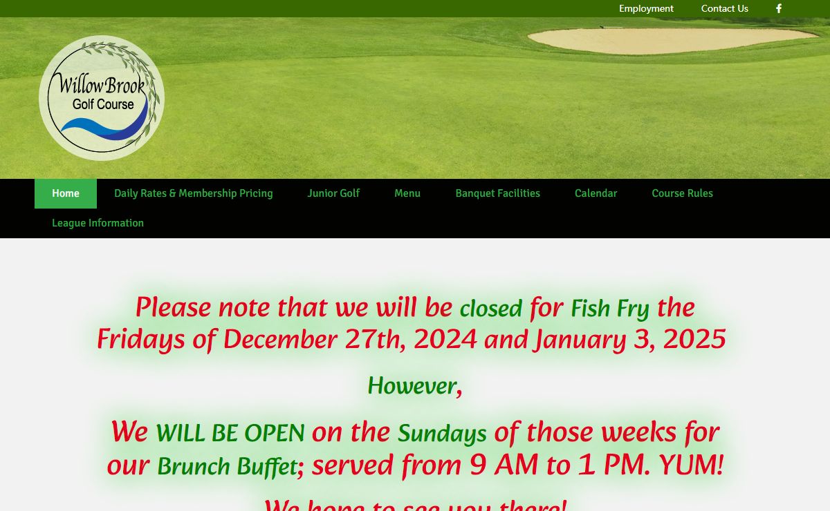 Willow Brook Golf Course - Whitewater - Food - Bar - Fish Fry