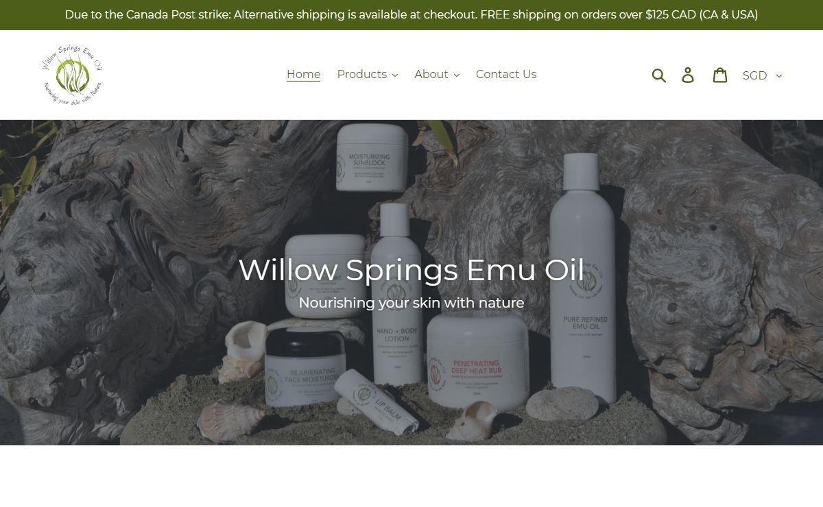 Willow Springs Emu Oil