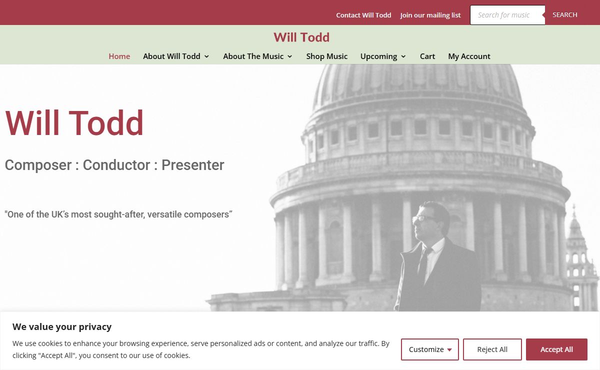 Will Todd Composer | Will Todd Composer Conductor Presenter