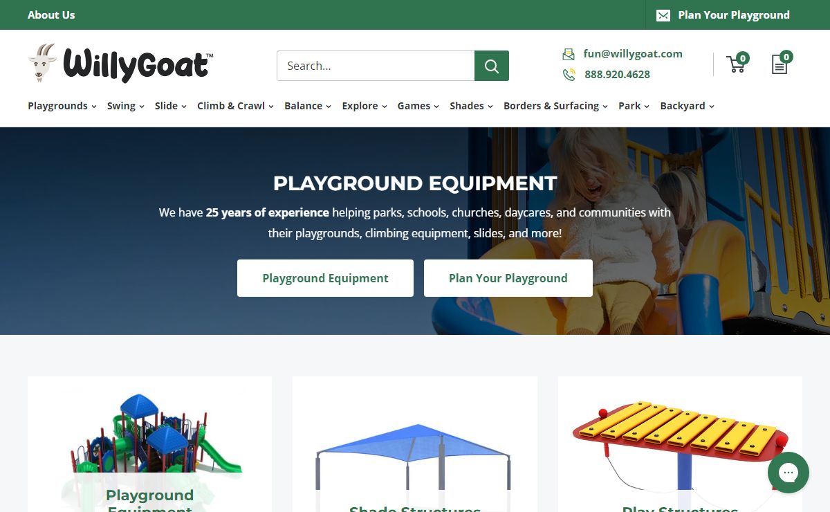 Playground Equipment & Supplies | WillyGoat Playgrounds