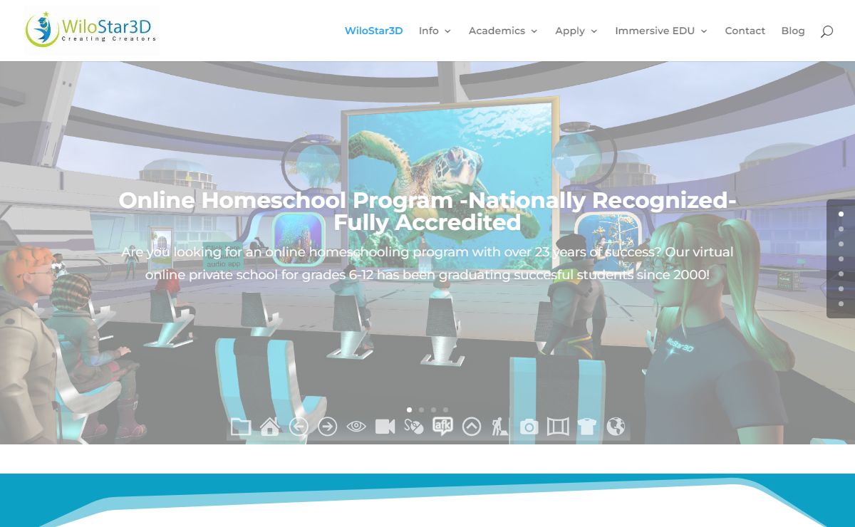 WiloStar3D ► Online Homeschooling Program ► Virtual Worlds