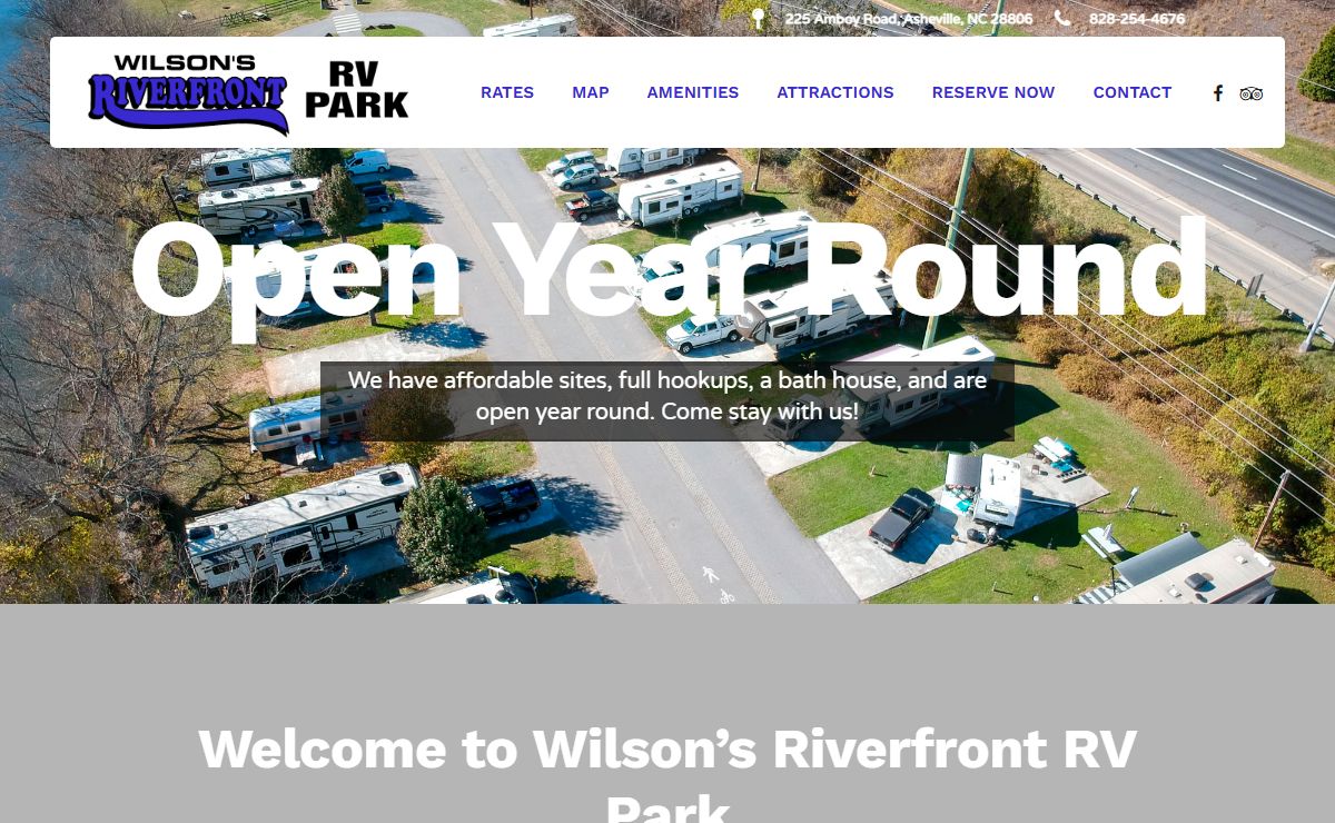 Wilson's Riverfront RV Park | Asheville, NC