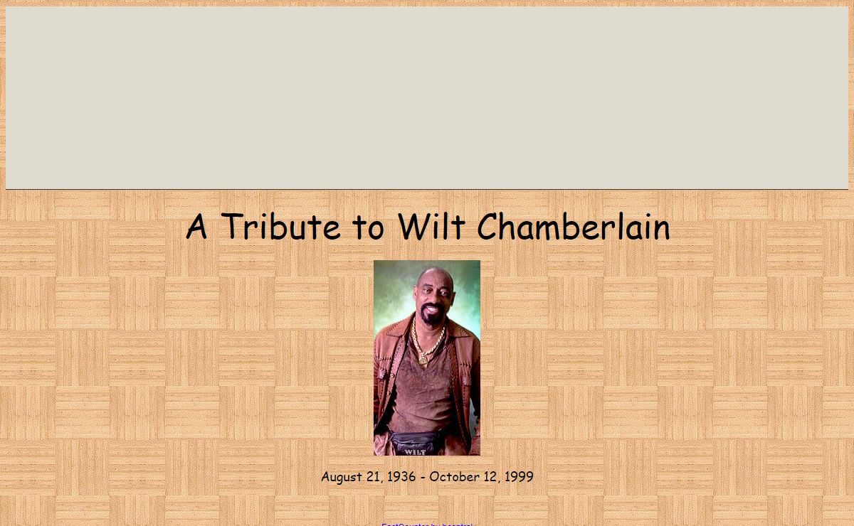 A tribute to Wilt Chamberlain