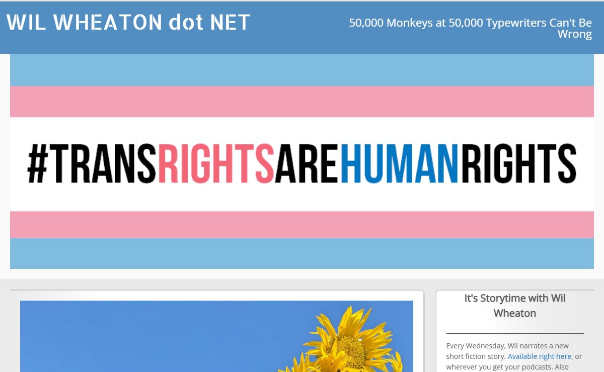 WIL WHEATON dot NET