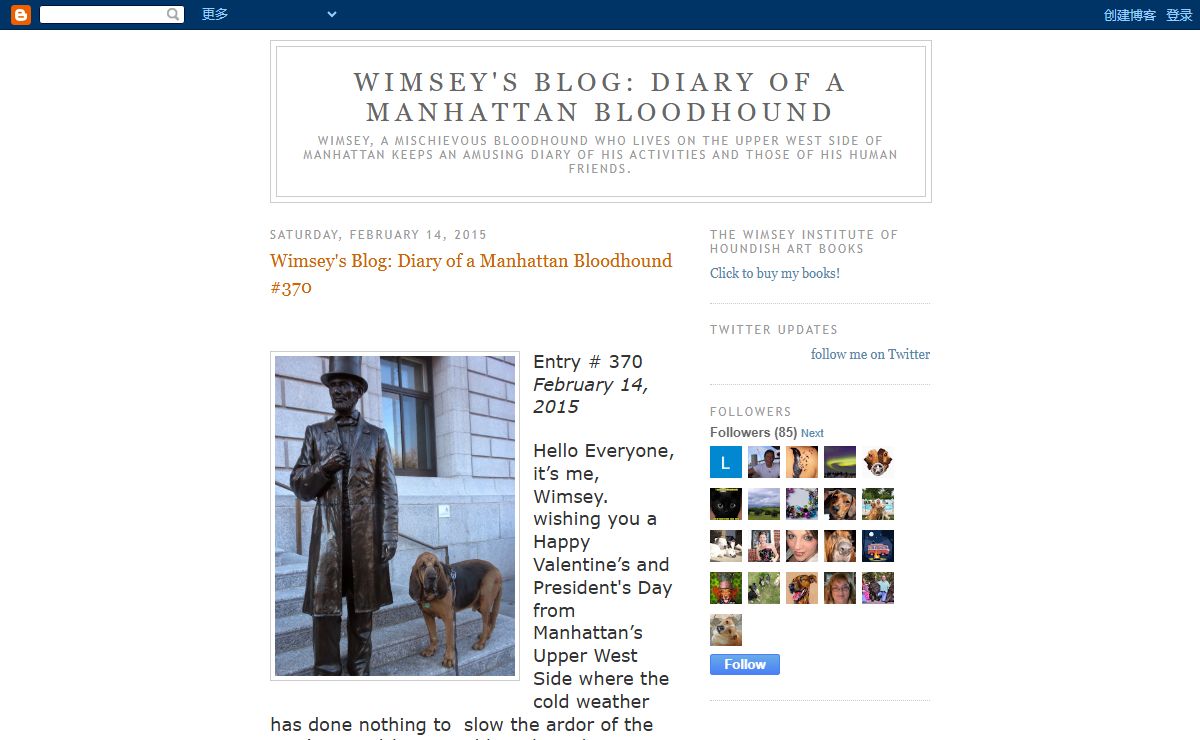 Wimsey's Blog: Diary of a Manhattan Bloodhound