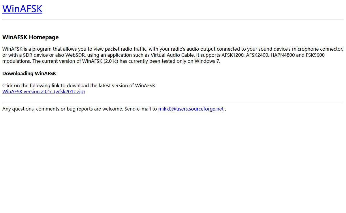 WinAFSK Homepage