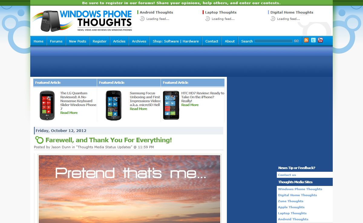 Windows Phone Thoughts - Daily News, Views, Rants and Raves