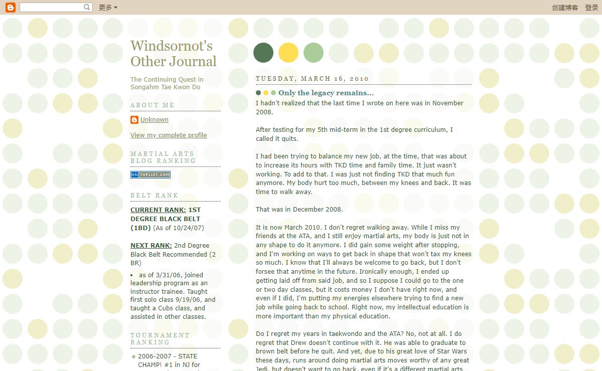 Windsornot's Other Journal
