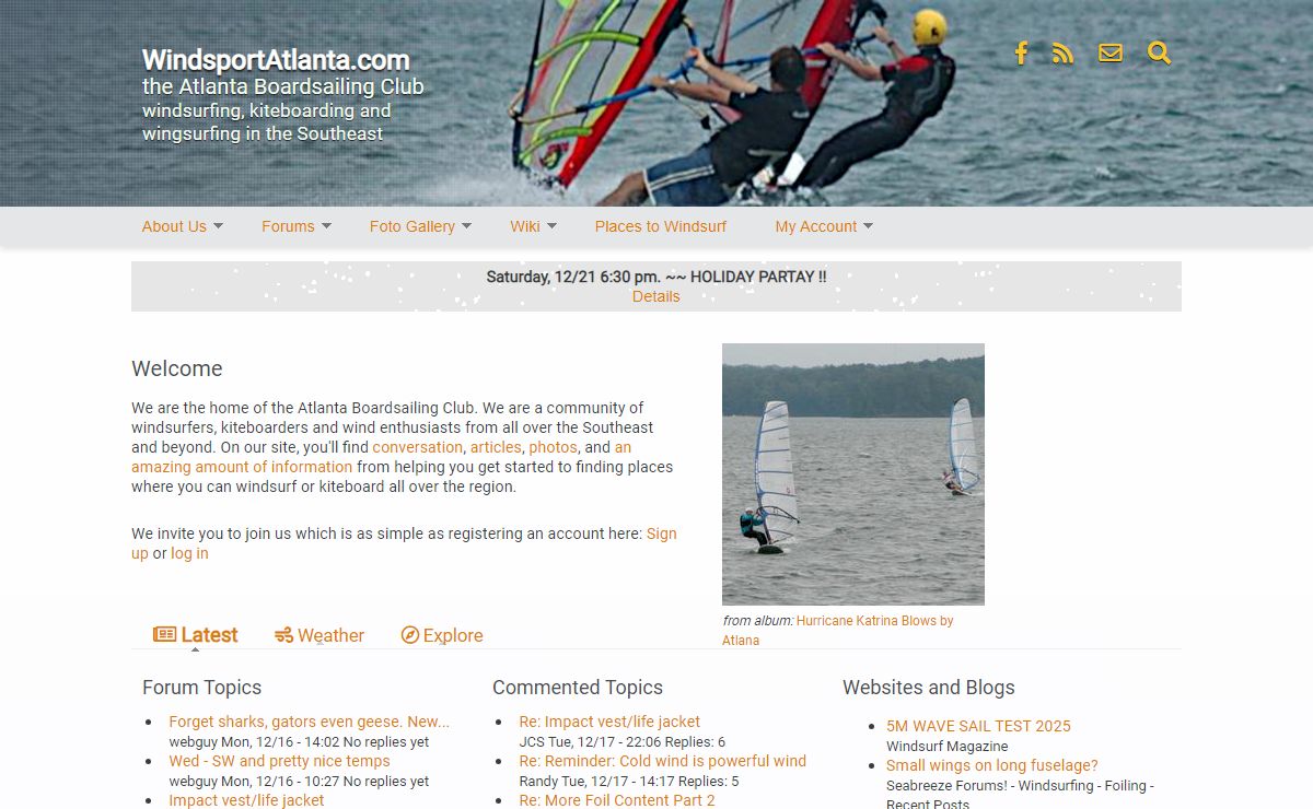 WindsportAtlanta.com | The Atlanta Boardsailing Club