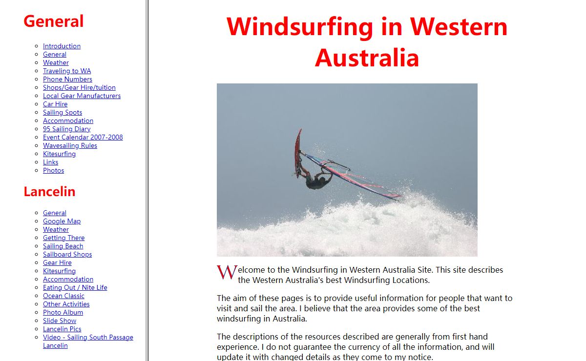Windsurfing in Western Australia