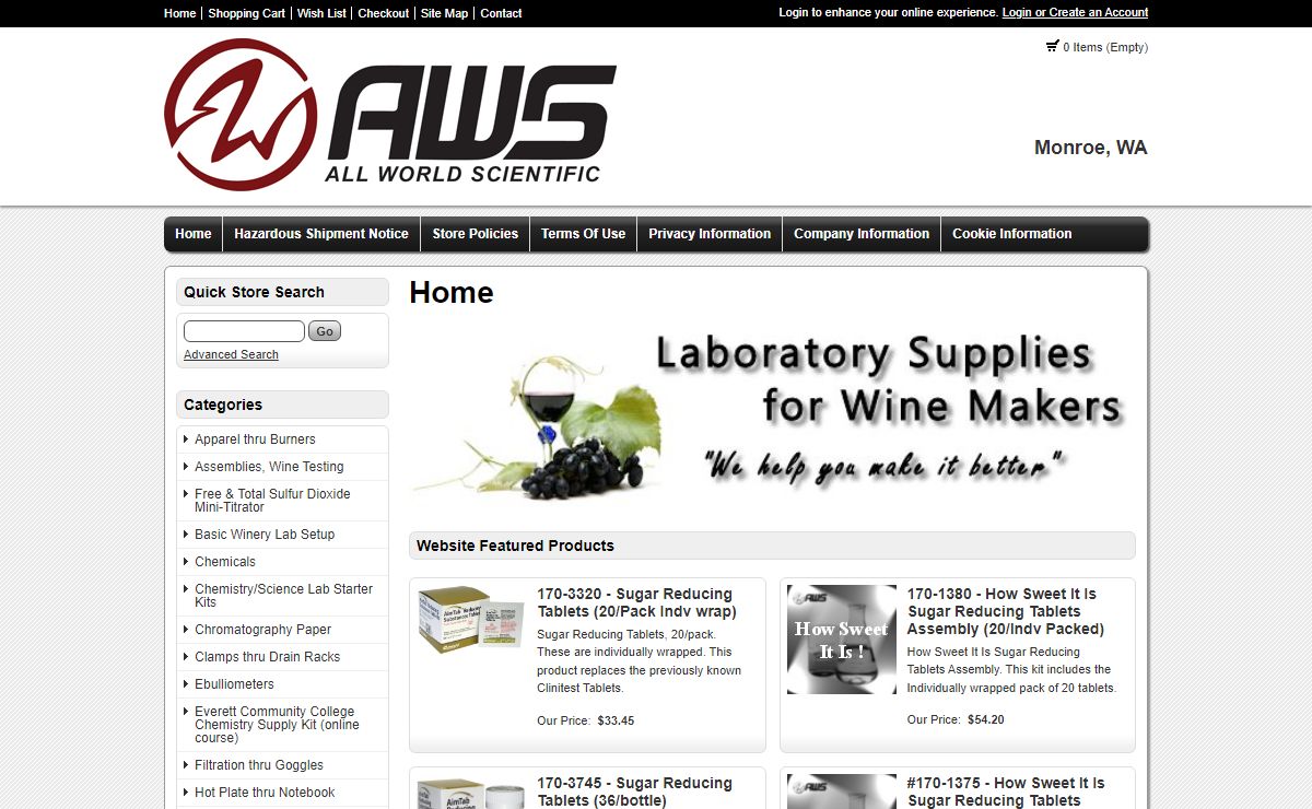 All World Scientific - Wine Testing Supplies
