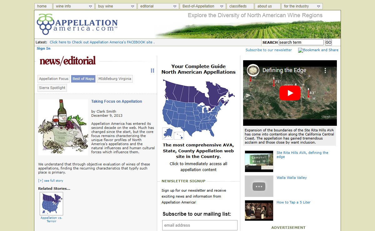 Appellation America – All the wines of North America