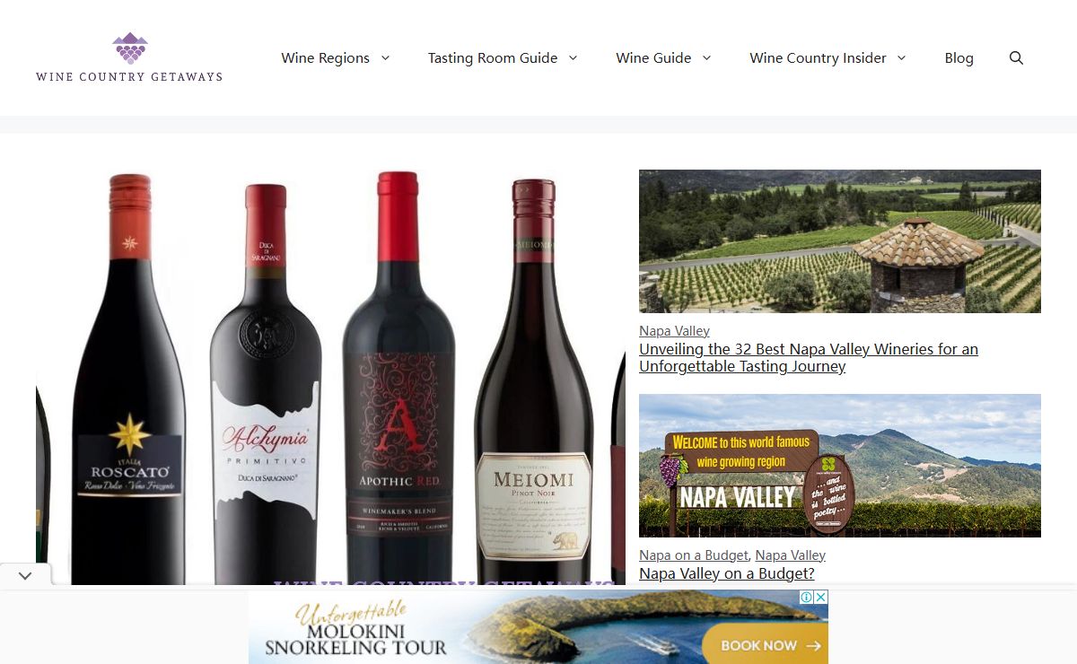 Wine Country Getaways - Wine Country Getaways