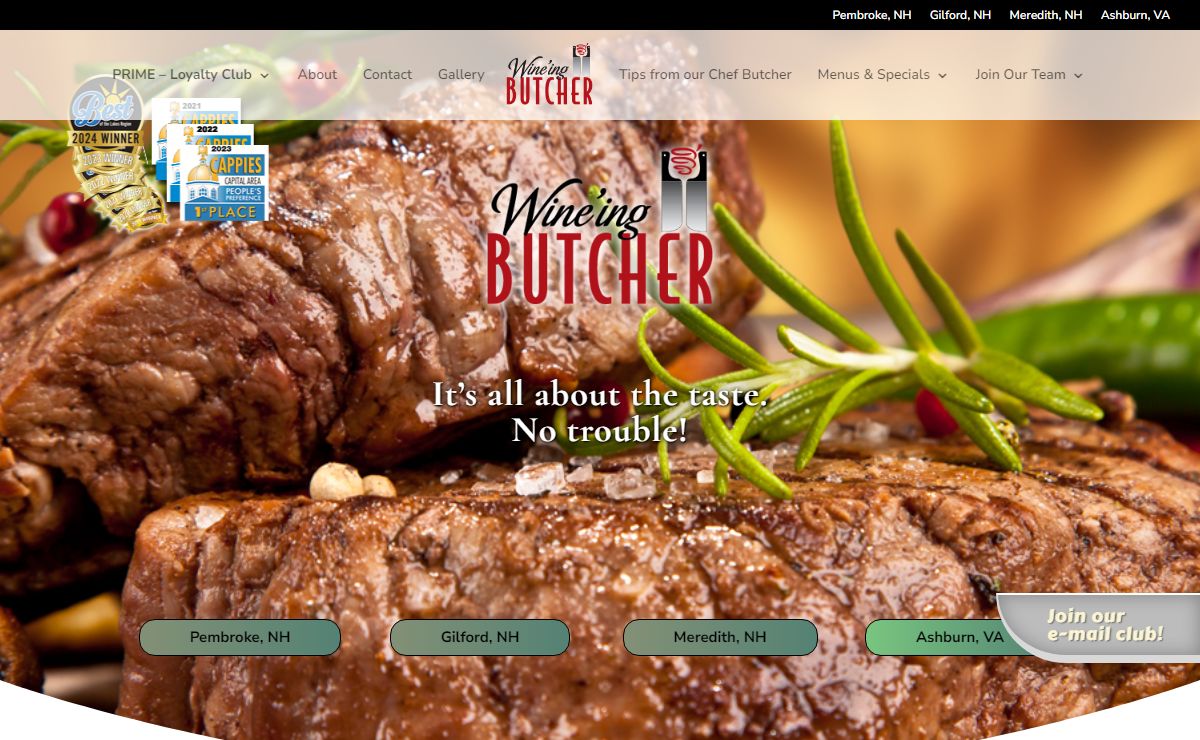 Gourmet Butcher Shops: USDA Prime Meat. Always Fresh, Never Frozen