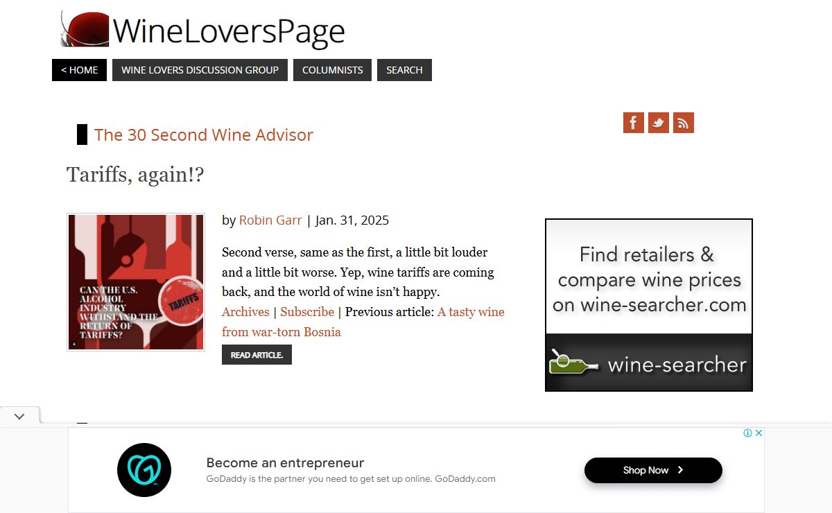 WineLoversPage - Straight talk in plain English about fine wine