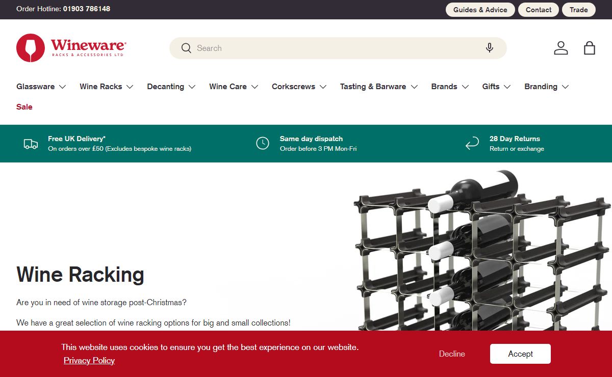 Wineware | Glassware, Wine Racks, Cabinets, Gift Sets, and much more! – Wineware Racks & Accessories
