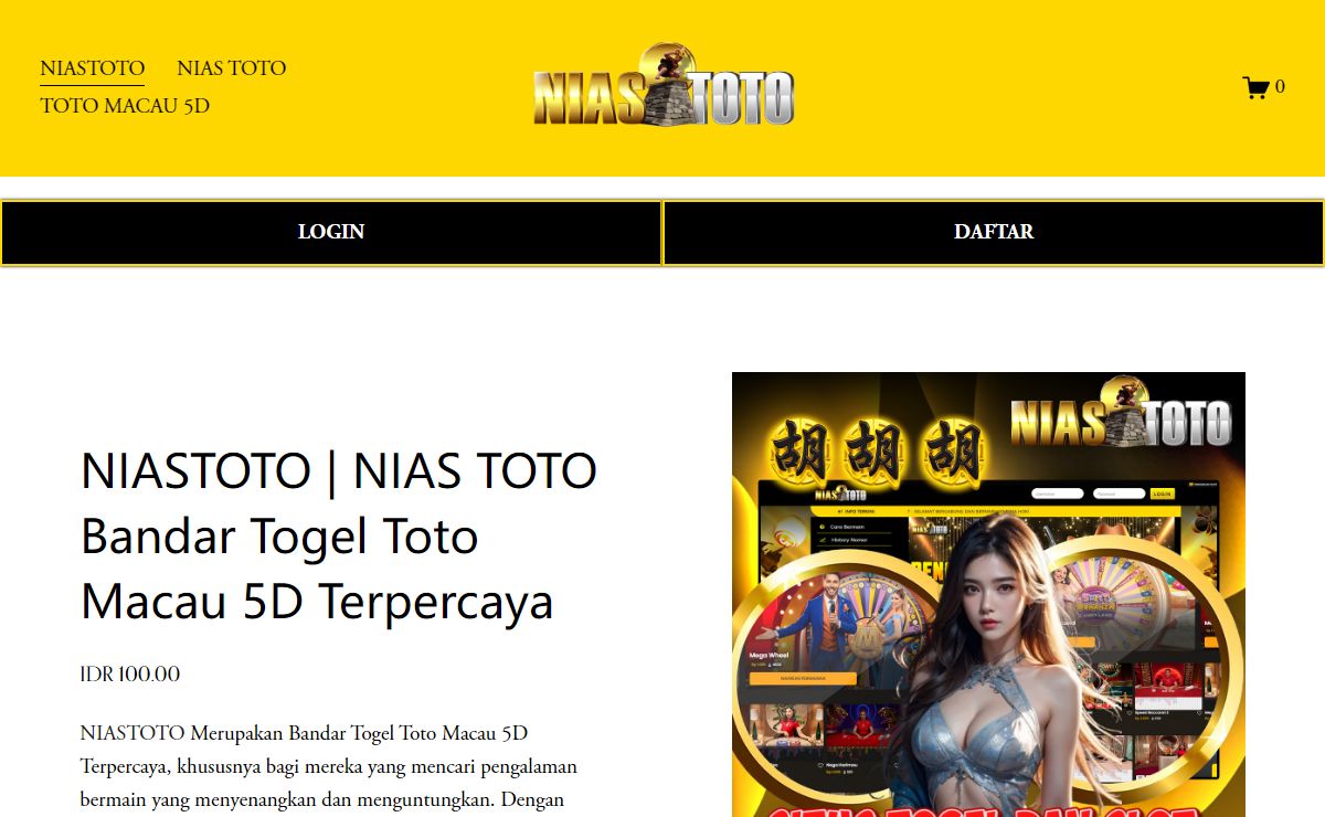NIASTOTO | NIAS TOTO Bandar Togel Toto Macau 5D Terpercaya