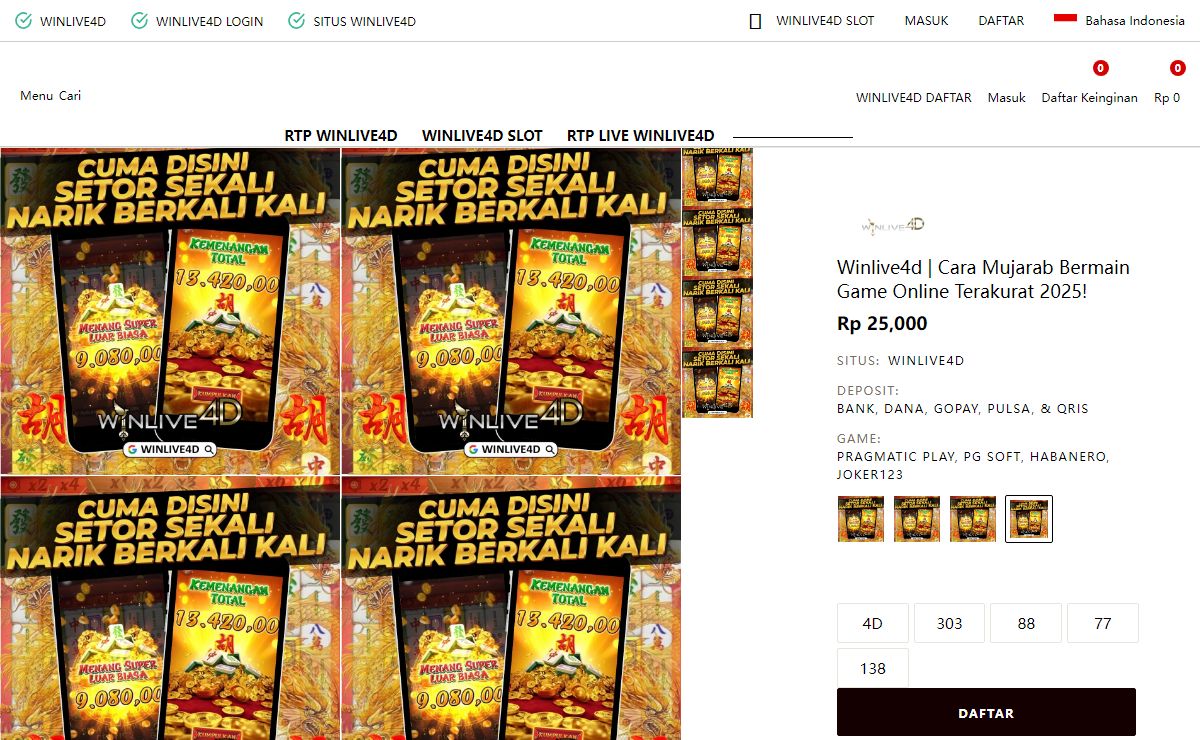 Winlive4d | Cara Mujarab Bermain Game Online Terakurat 2025!