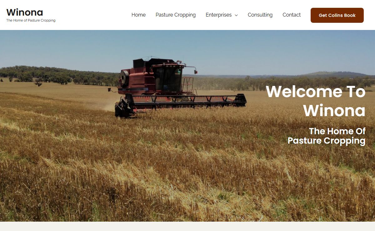 Winona – The Home of Pasture Cropping
