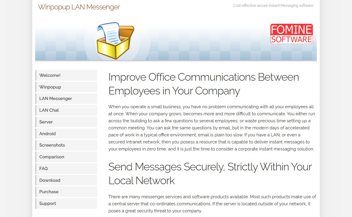 Winpopup LAN Messenger :: Free Download, Instant Messaging Software