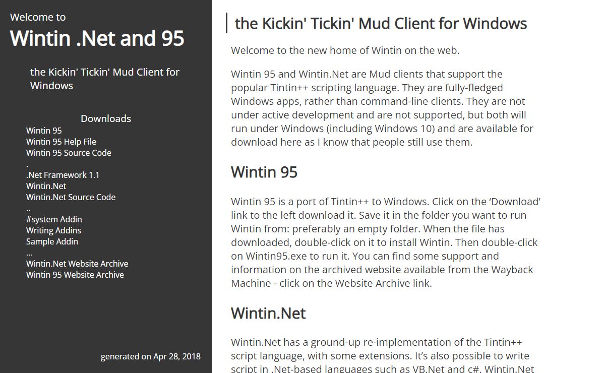 Wintin .Net and 95