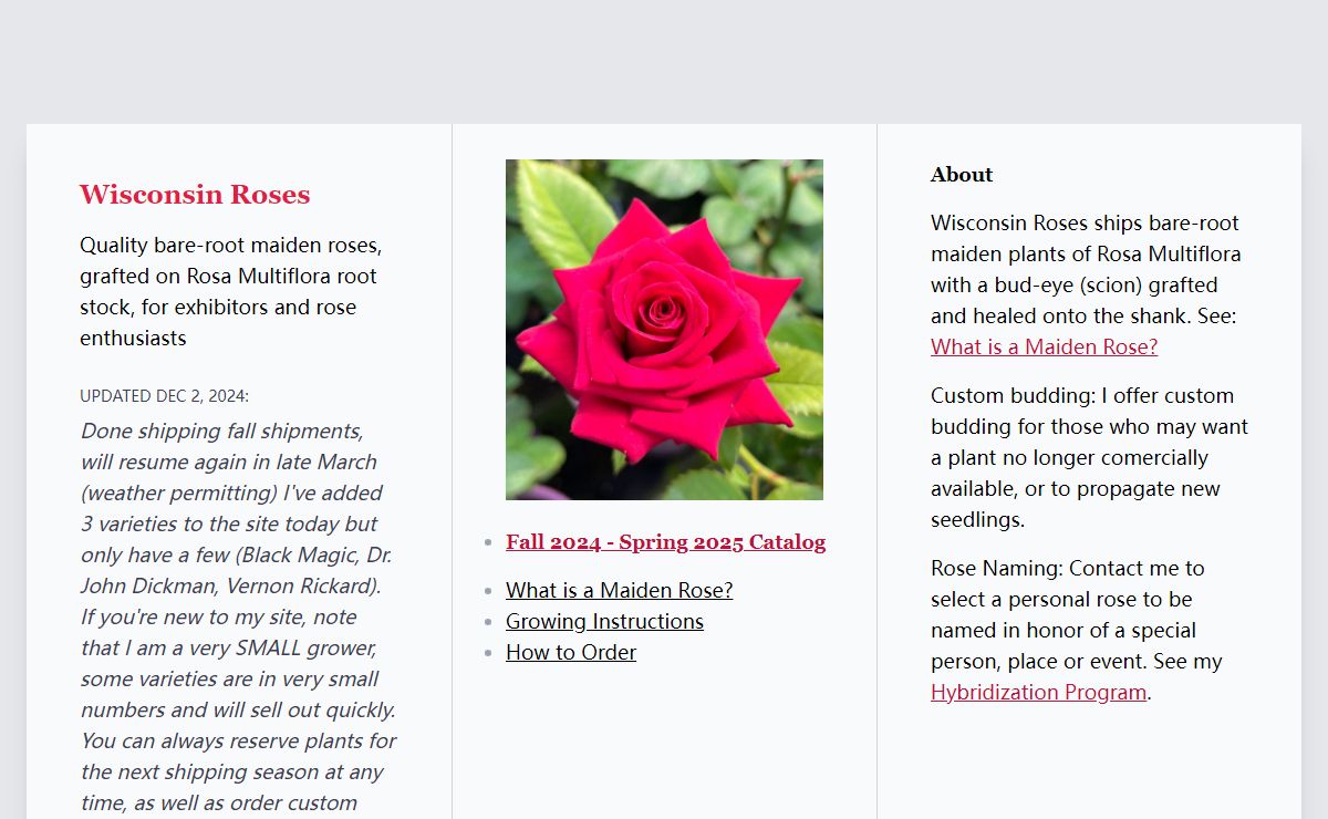 Wisconsin Roses