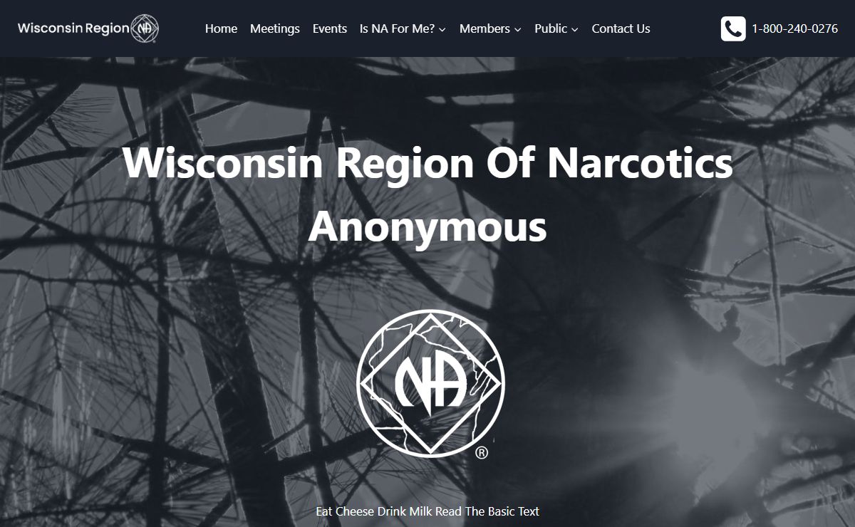 Wisconsin Region Of Narcotics Anonymous – Eat Cheese Drink Milk Read The Basic Text